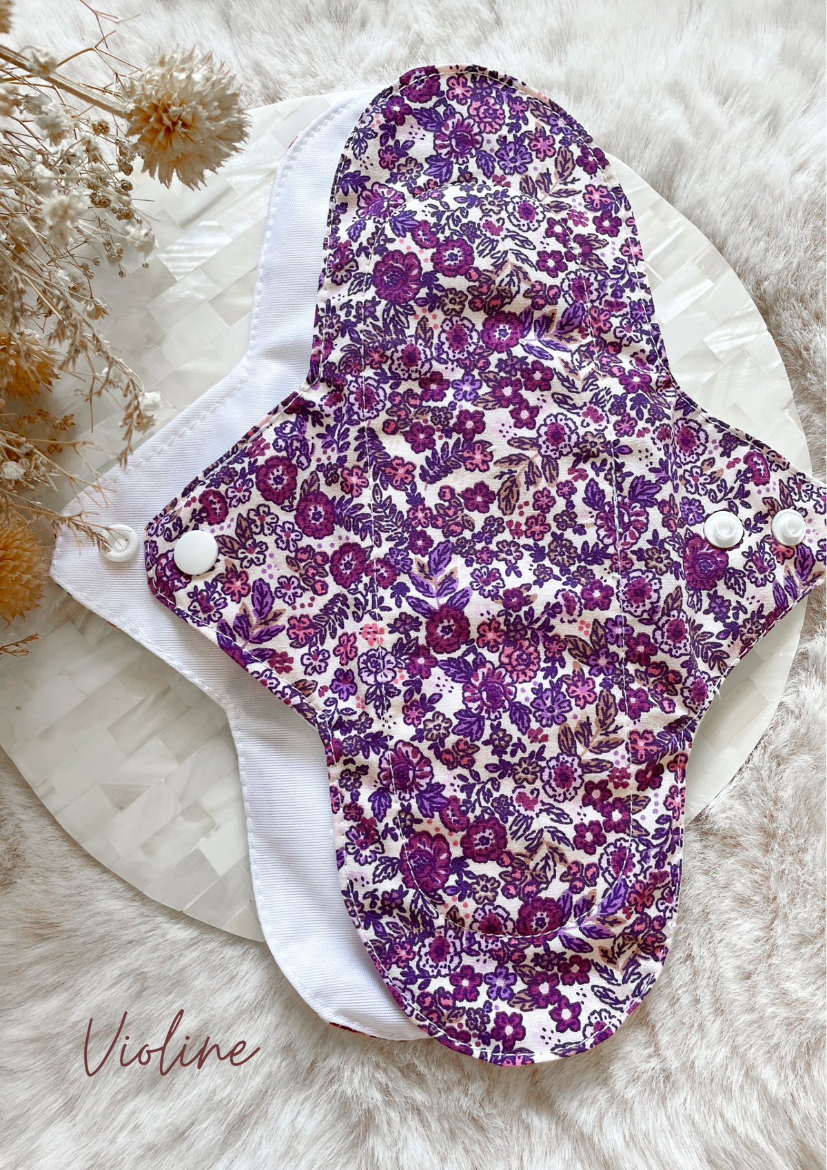 Serviette hygiénique lavable NUIT pour flux abondants