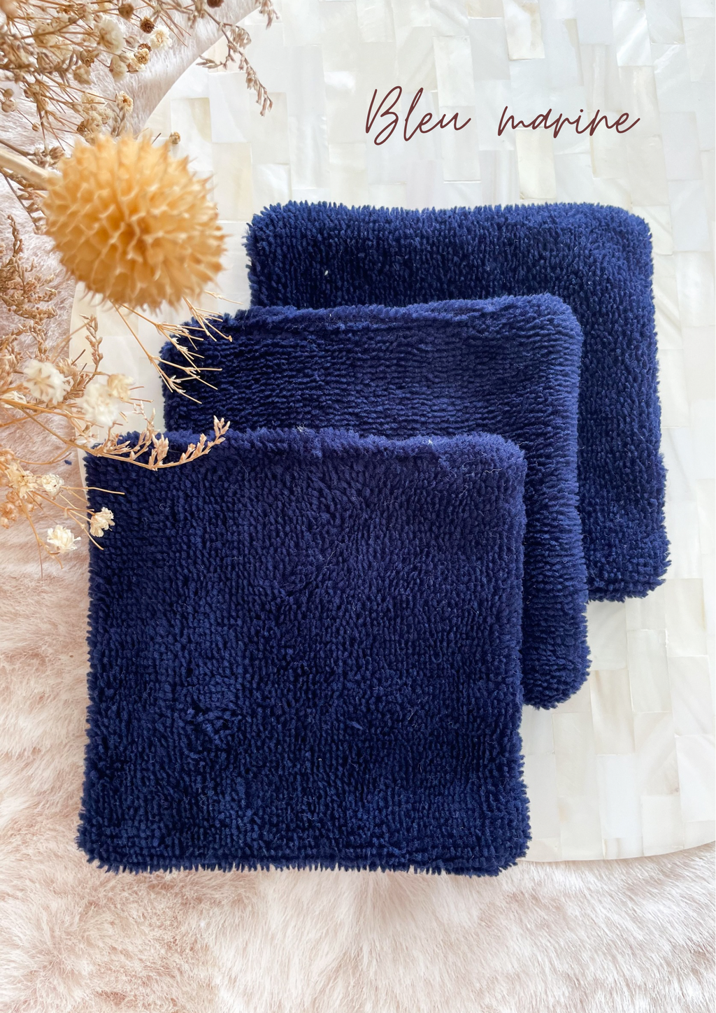 Lot de 5 cotons lavables double face