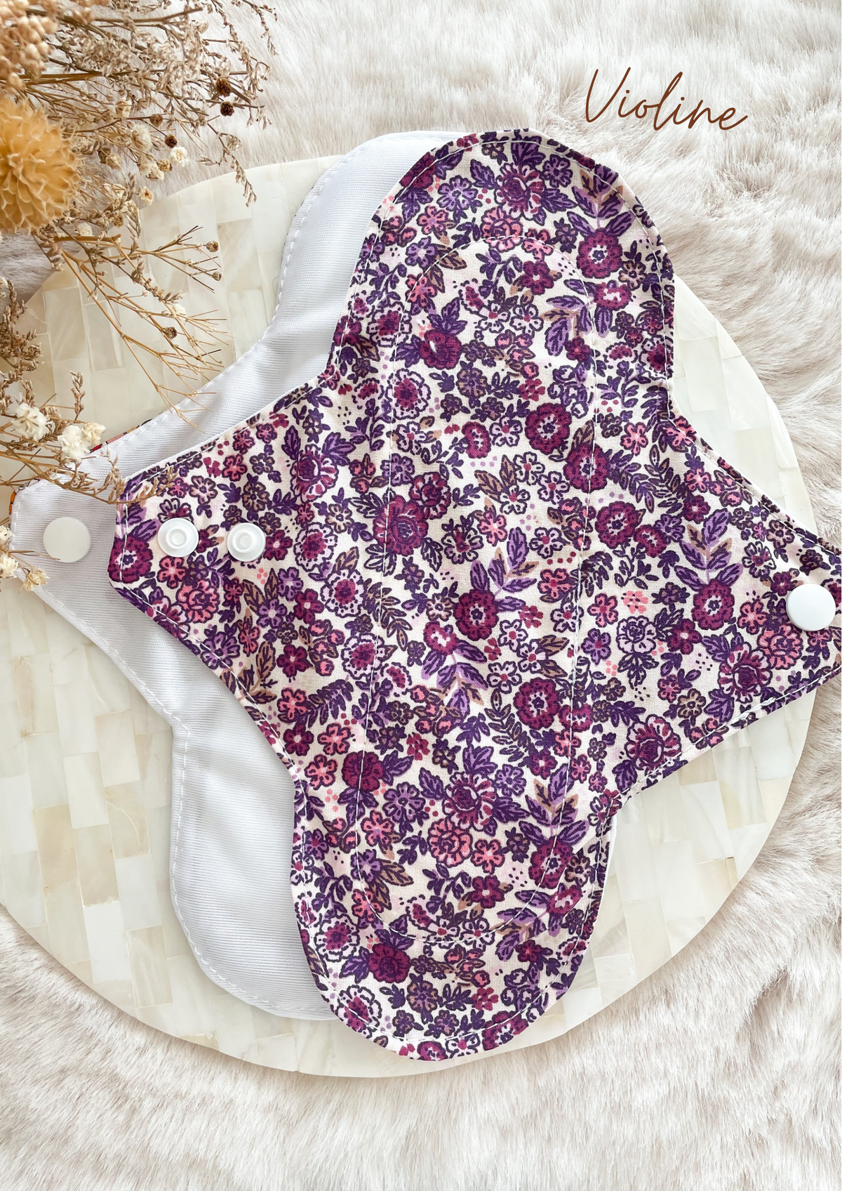 Serviette hygiénique lavable pour flux important