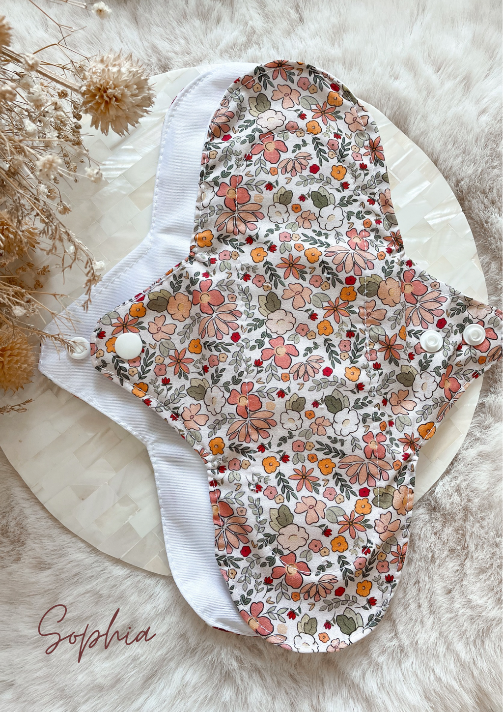 Serviette hygiénique lavable NUIT pour flux abondants
