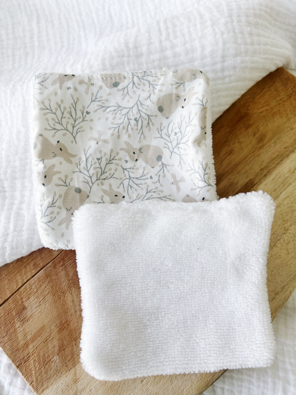 Lingettes bébé éponge bambou