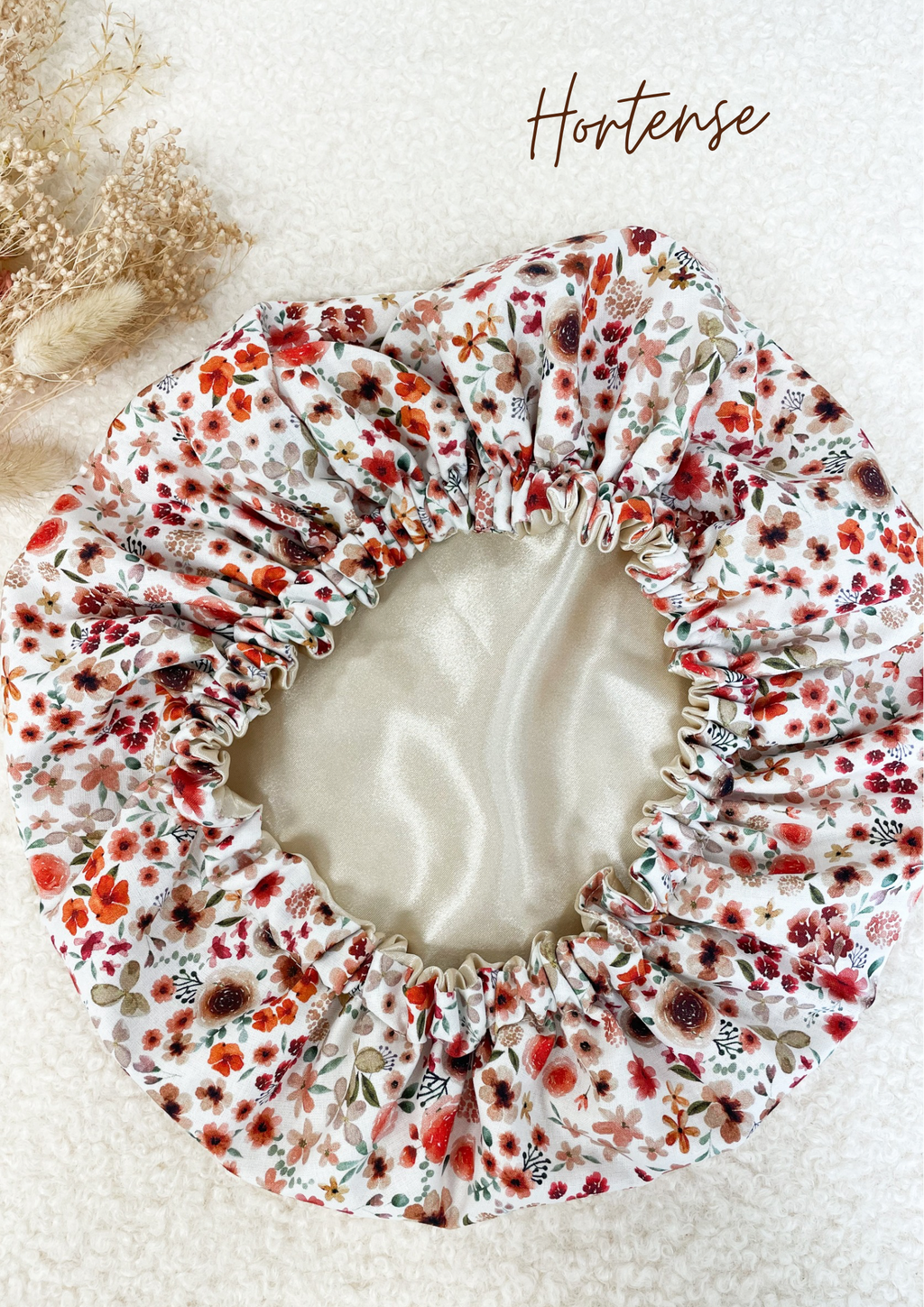 Bonnet de soin en satin