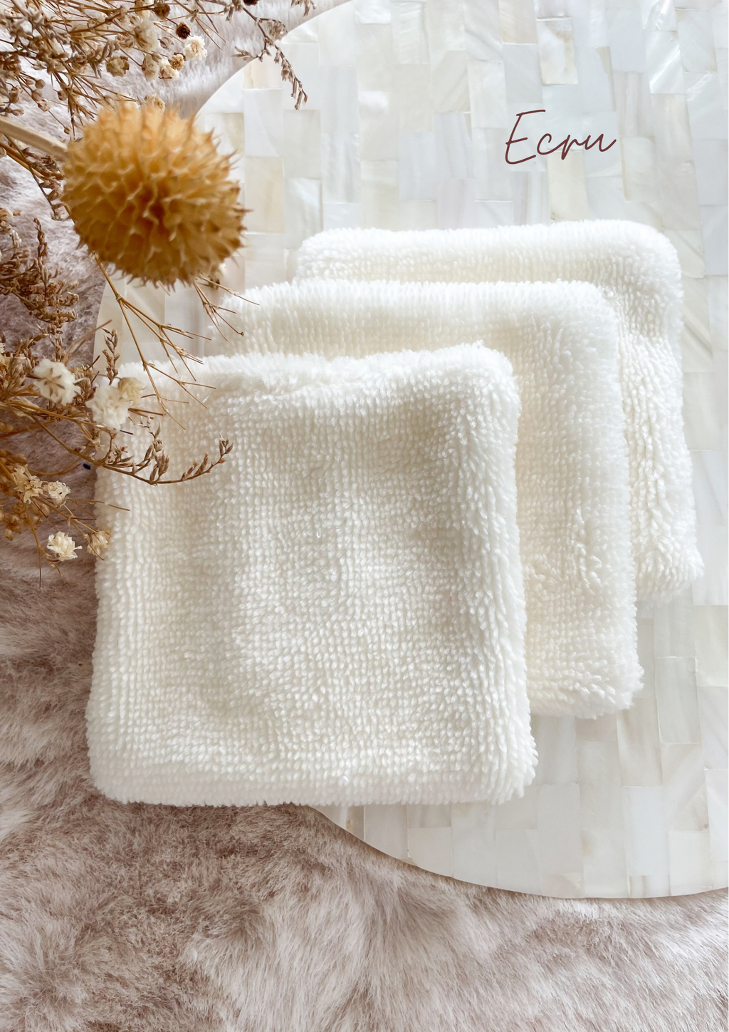 Lot de 5 cotons lavables double face