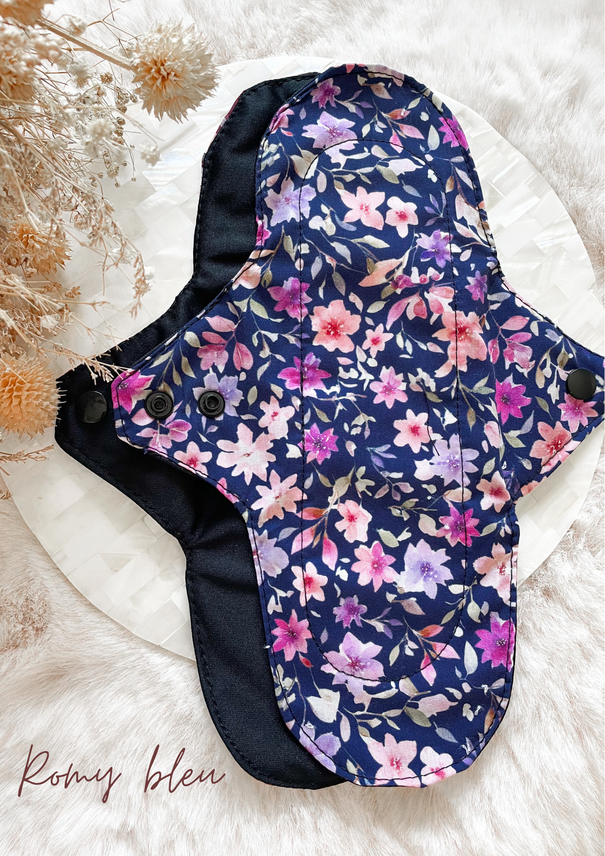 Serviette hygiénique lavable NUIT pour flux abondants