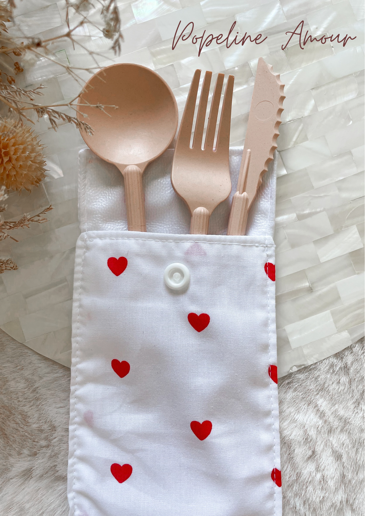 Étui imperméable pour brosse à dents, dentifrice et couverts