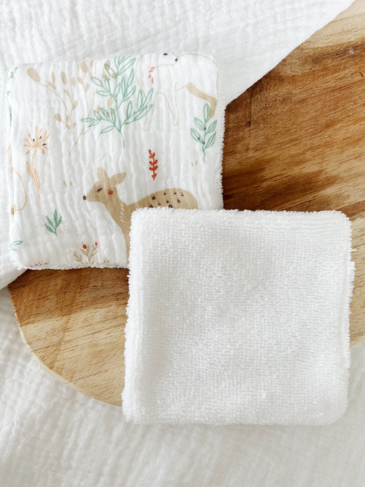 Lingettes bébé éponge bambou