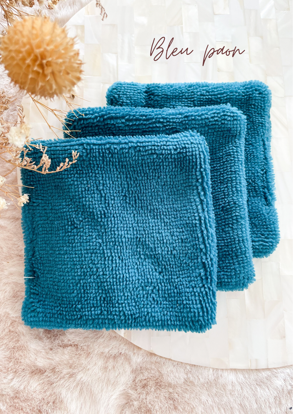 Lot de 5 cotons lavables double face