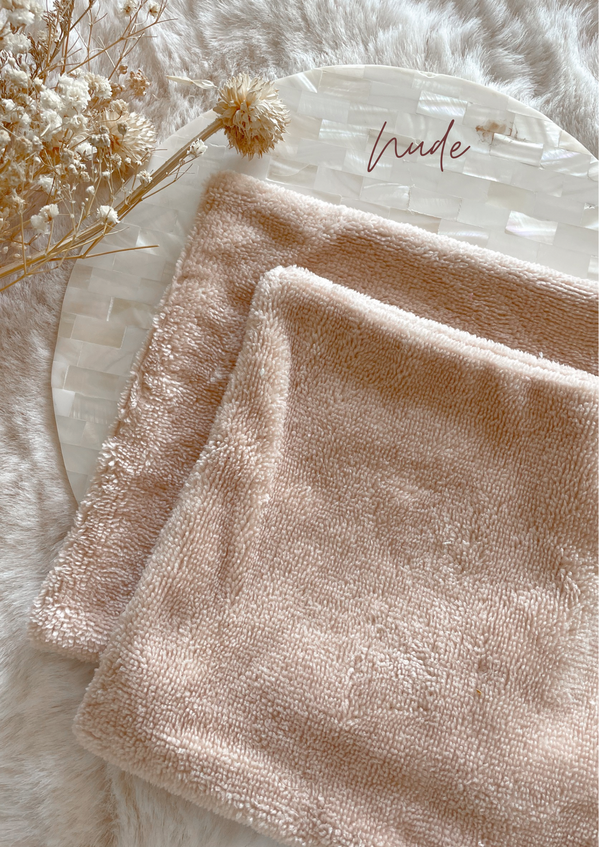 Mini serviette visage double face