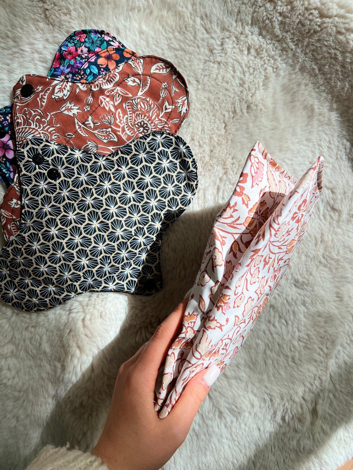 Pochette à culottes menstruelles/serviettes hygiéniques lavables