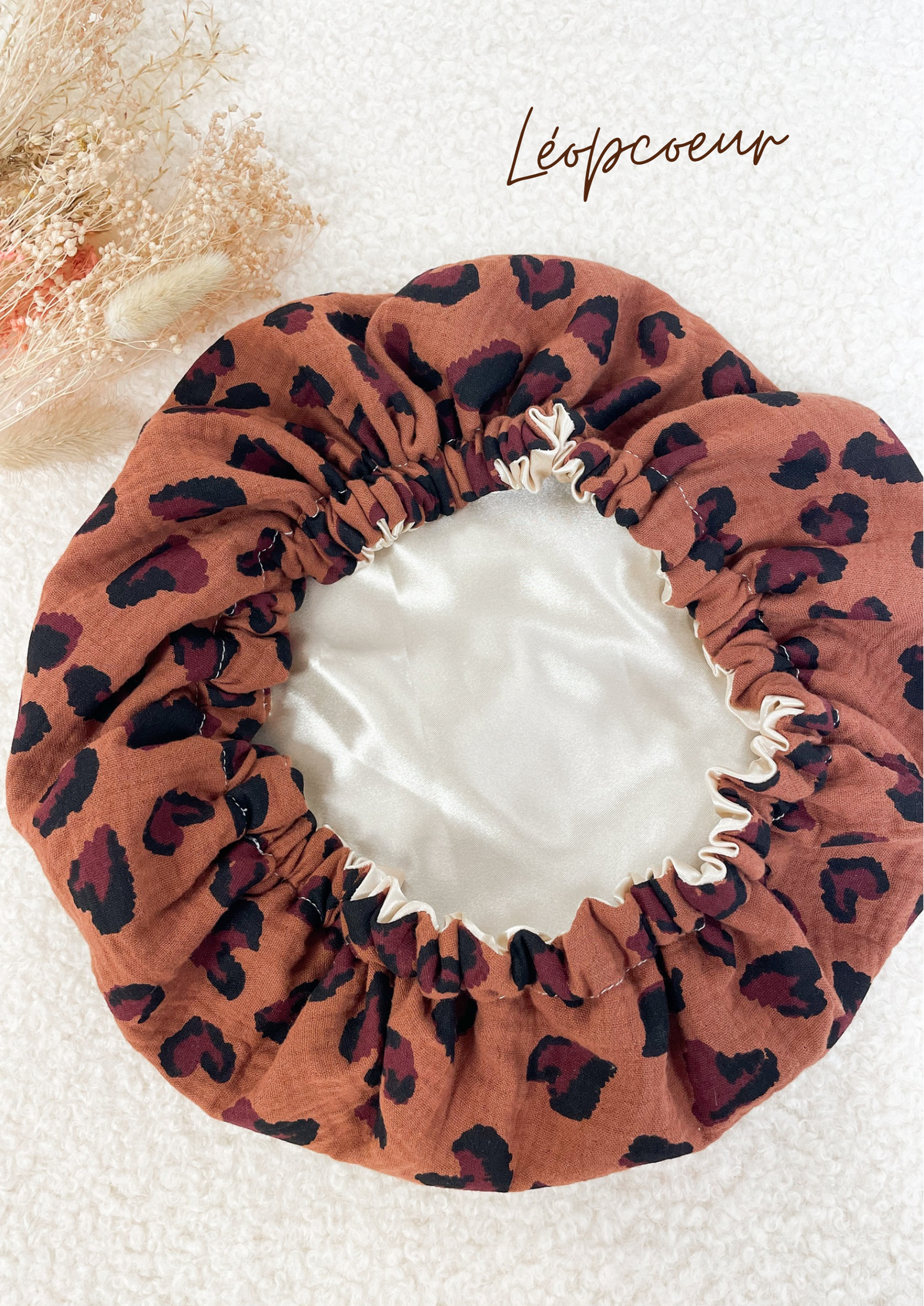 Bonnet de soin en satin