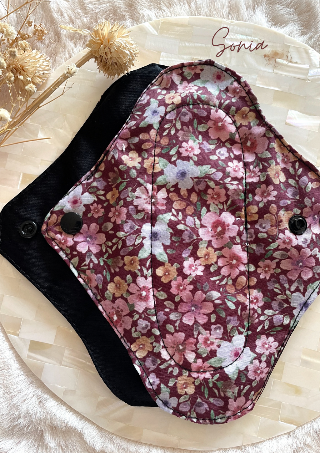Serviette lavable flux MOYEN – Serviette hygiénique de jour