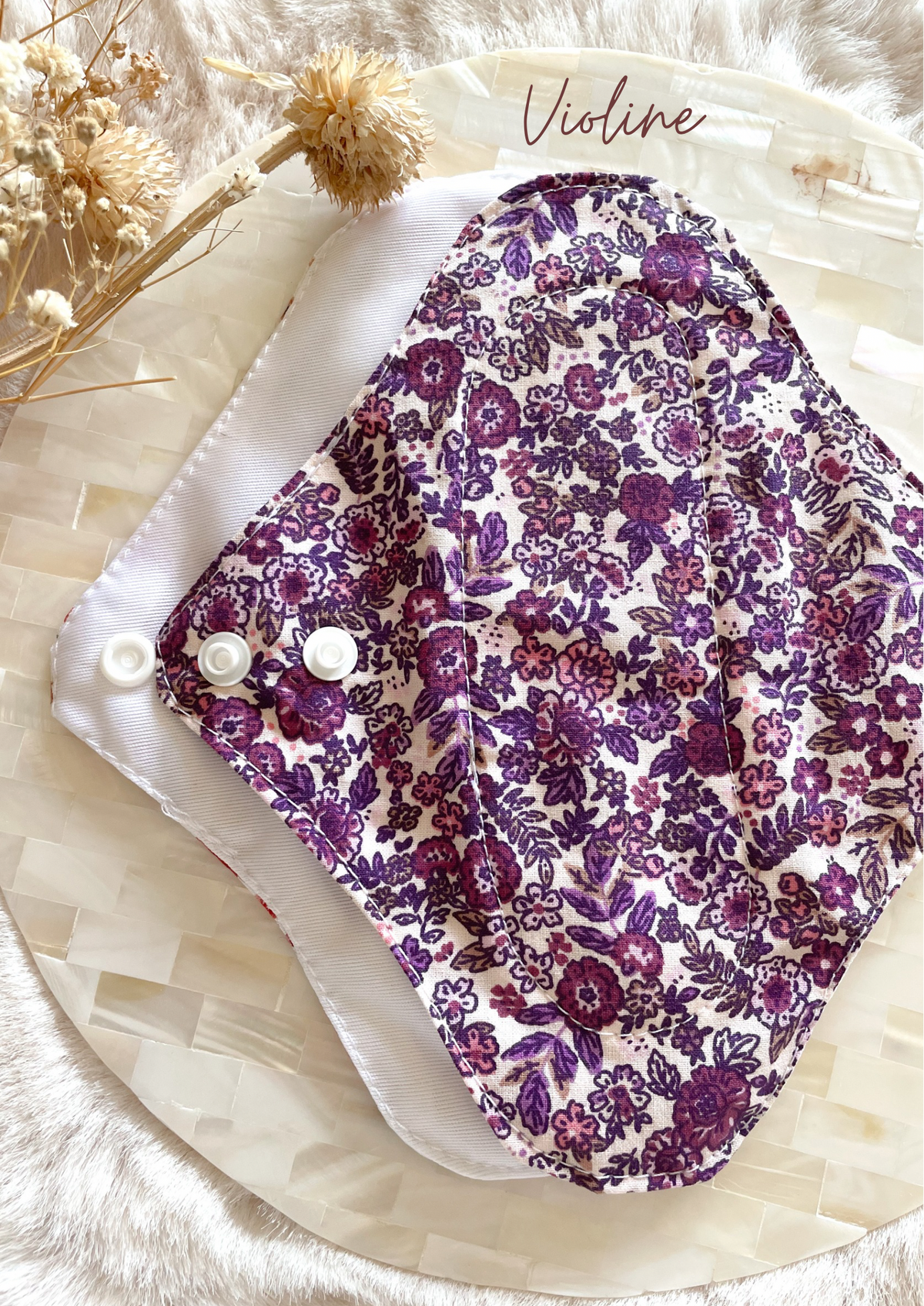 Serviette lavable flux MOYEN – Serviette hygiénique de jour