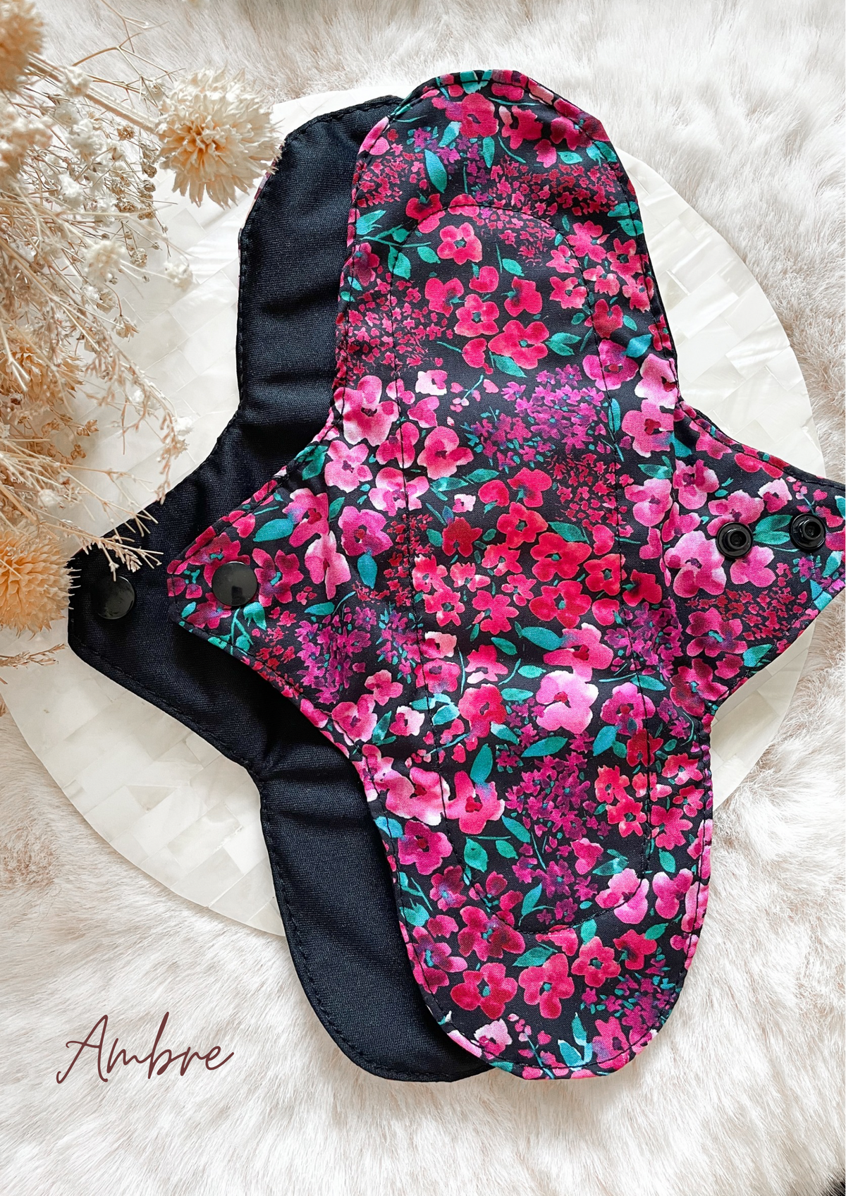 Serviette hygiénique lavable NUIT pour flux abondants
