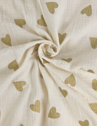 Double gaze Coeur doré