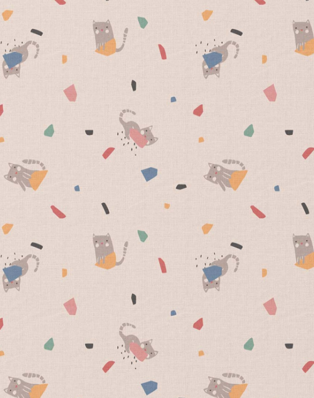 Coton imprimé Cats
