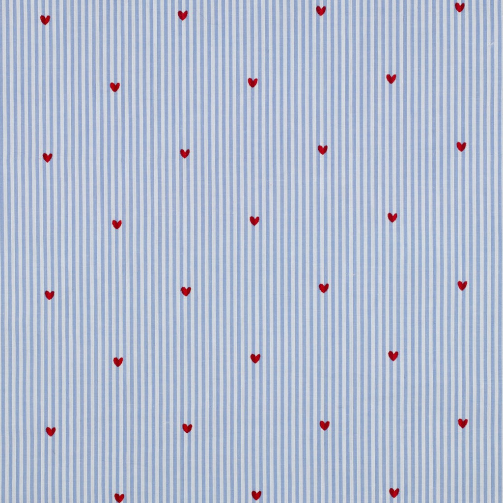 Coton rayé coeur