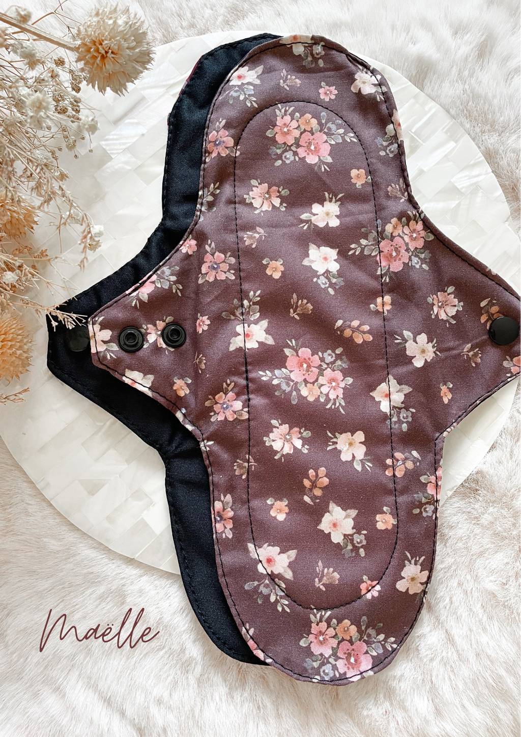 Serviette hygiénique lavable NUIT pour flux abondants