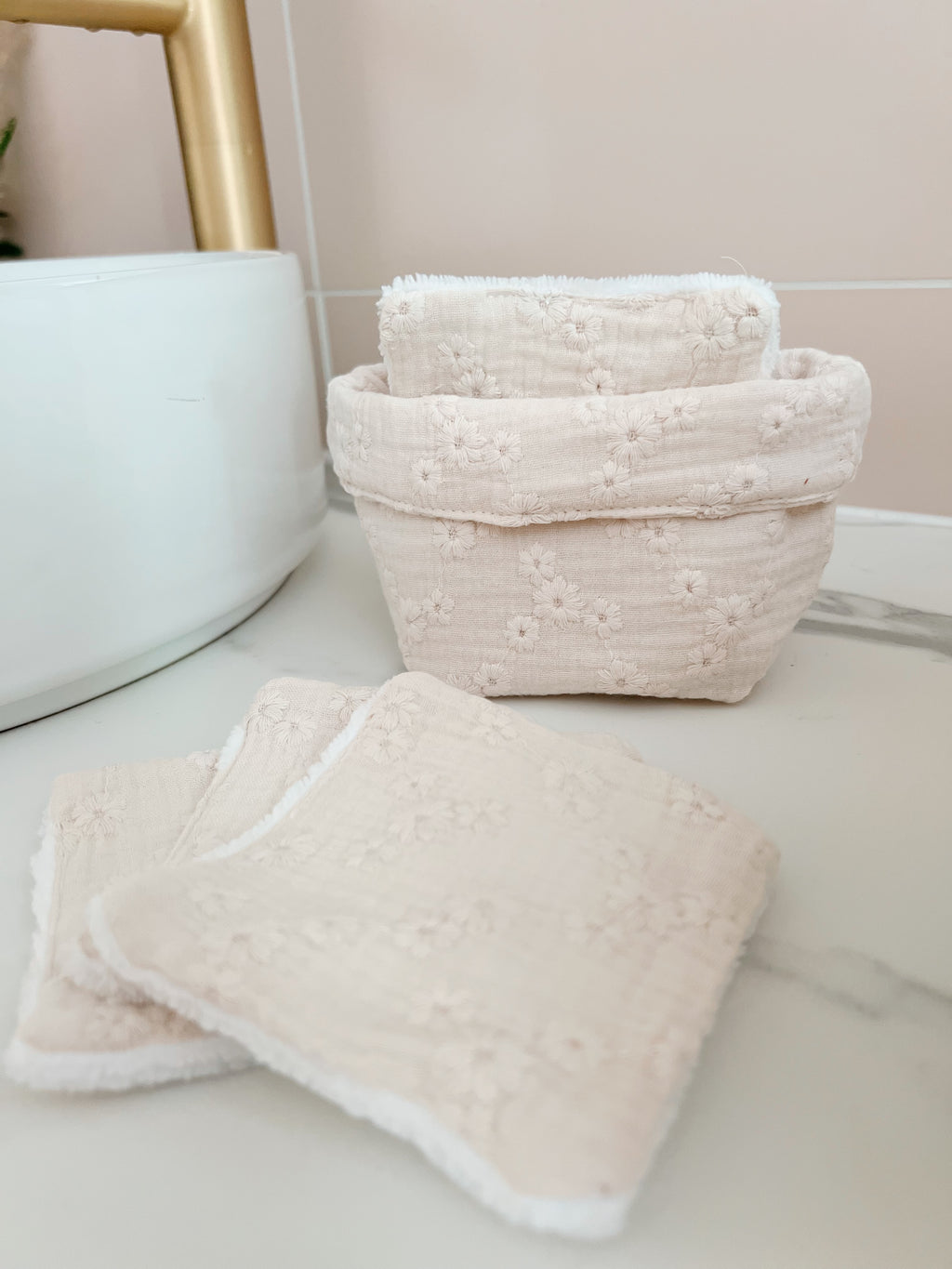 Petite panière en double gaze