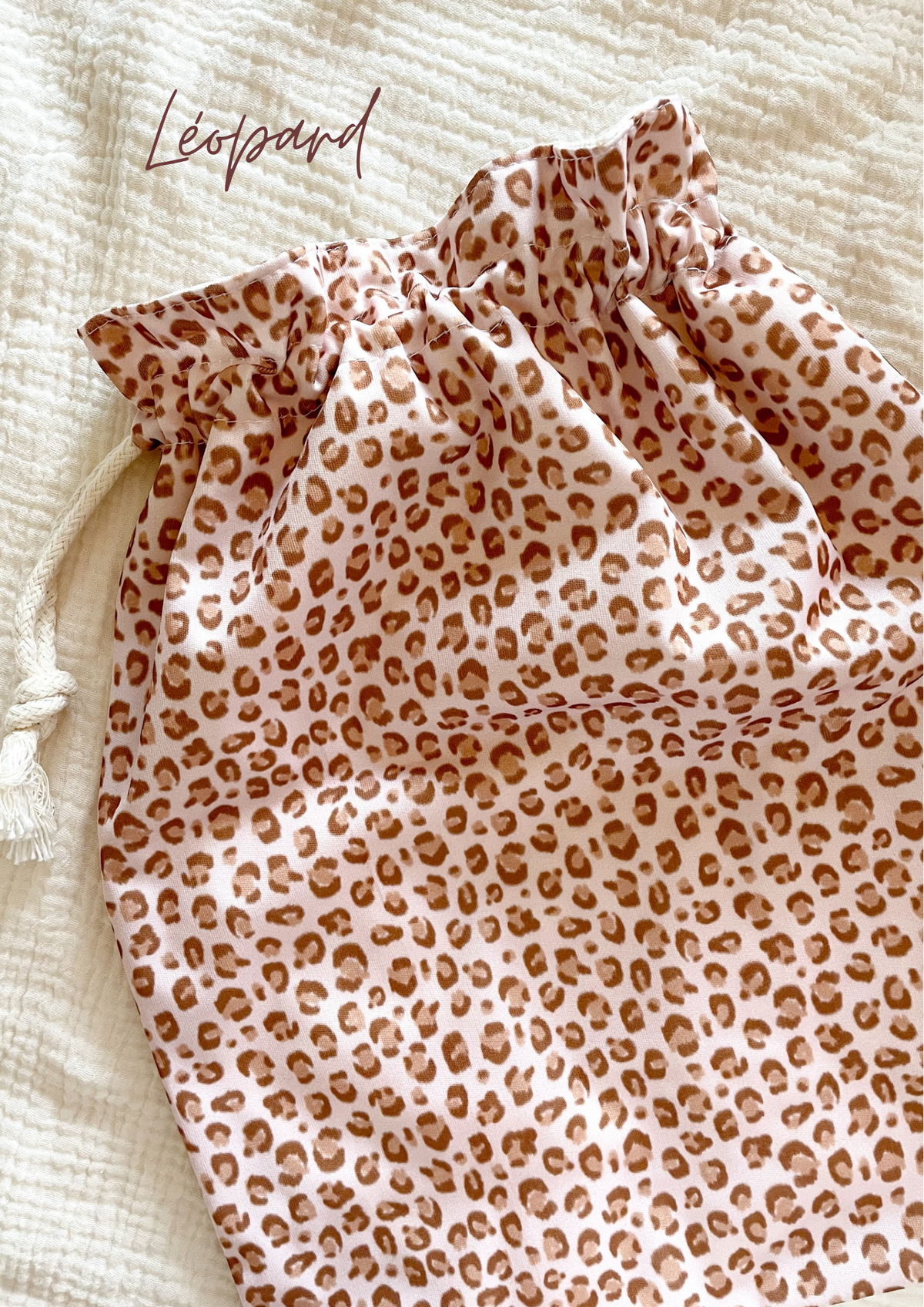 Sac à salade en tissu réutilisable