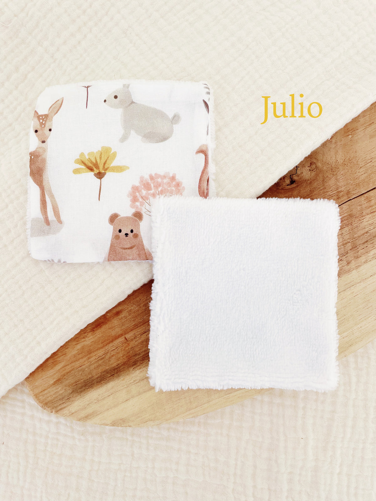 Lot de 5 lingettes bébé