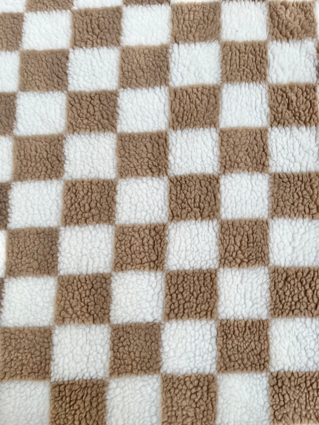 Teddy écru carreaux