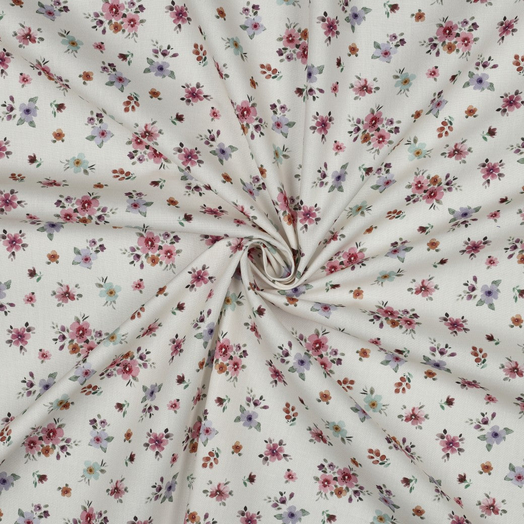 Popeline de coton blanche Aline 2