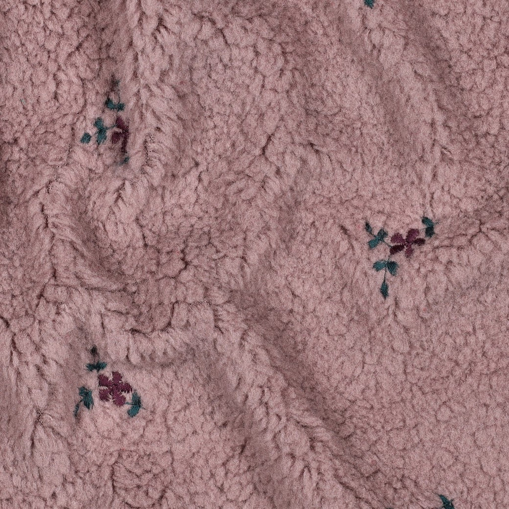 Teddy violet broderie fleurs violettes
