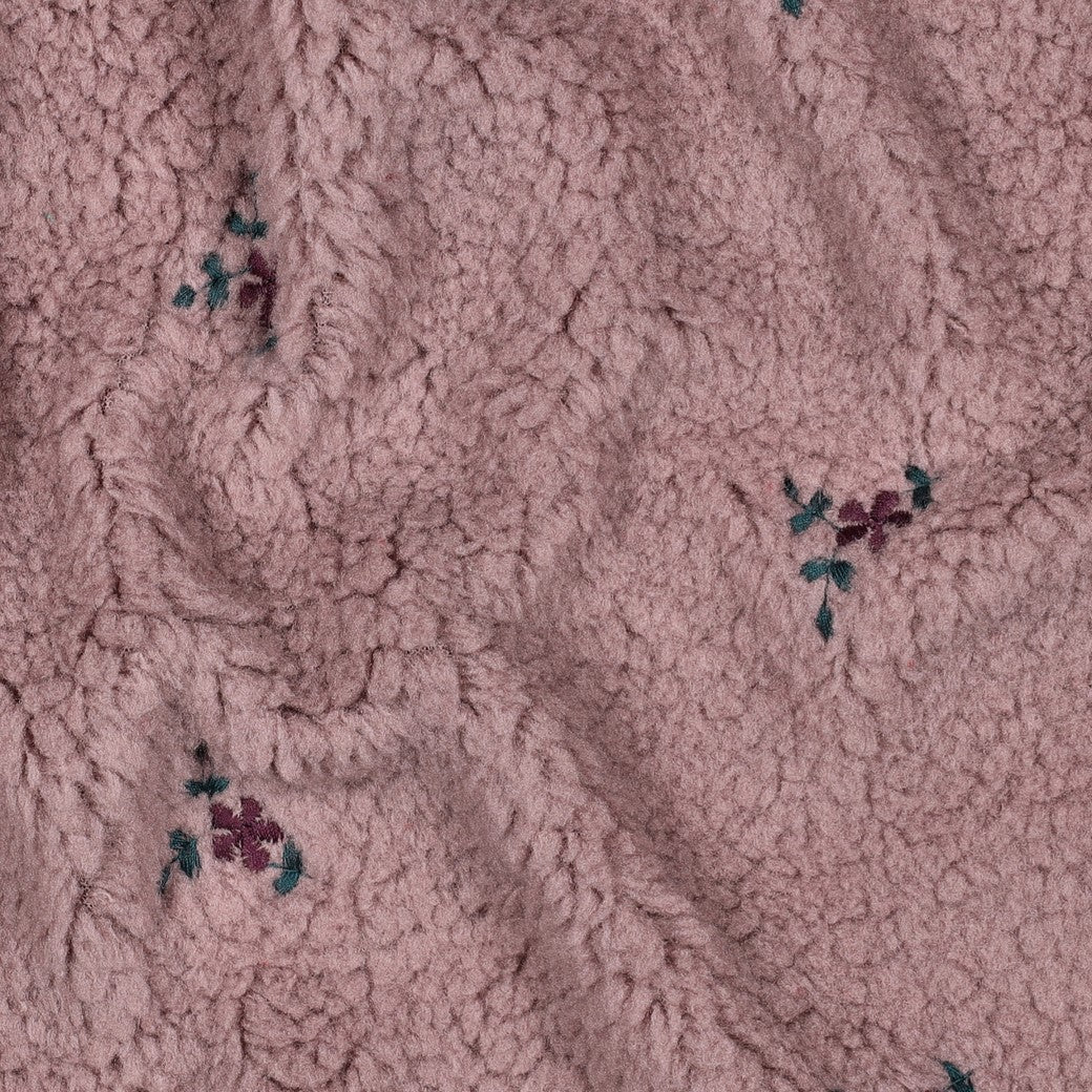Teddy violet broderie fleurs violettes