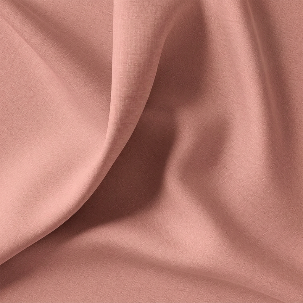 Toile de coton rose thé