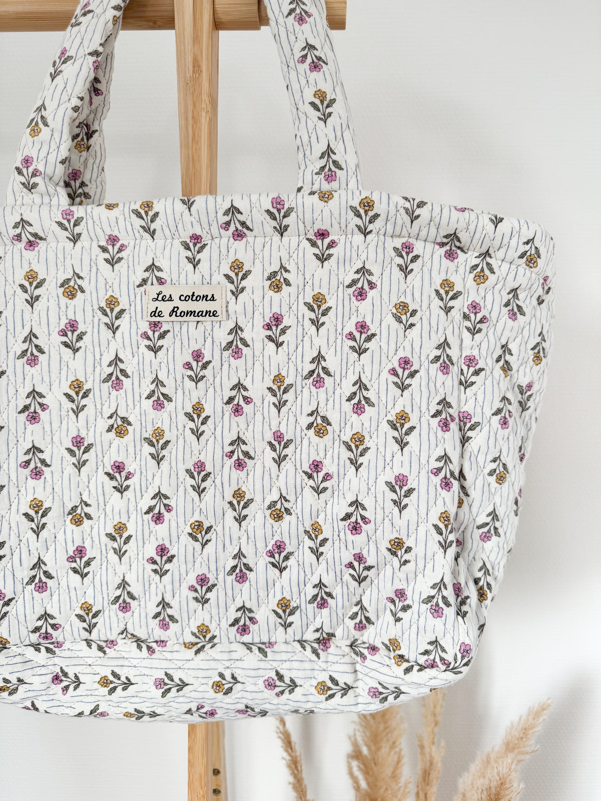 Sac cabas matelassé réversible - Les cotons de Romane