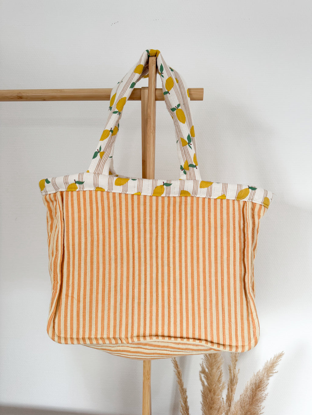Sac cabas matelassé réversible - Les cotons de Romane