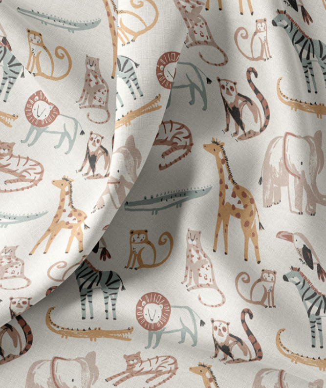 Coton imprimé Safari