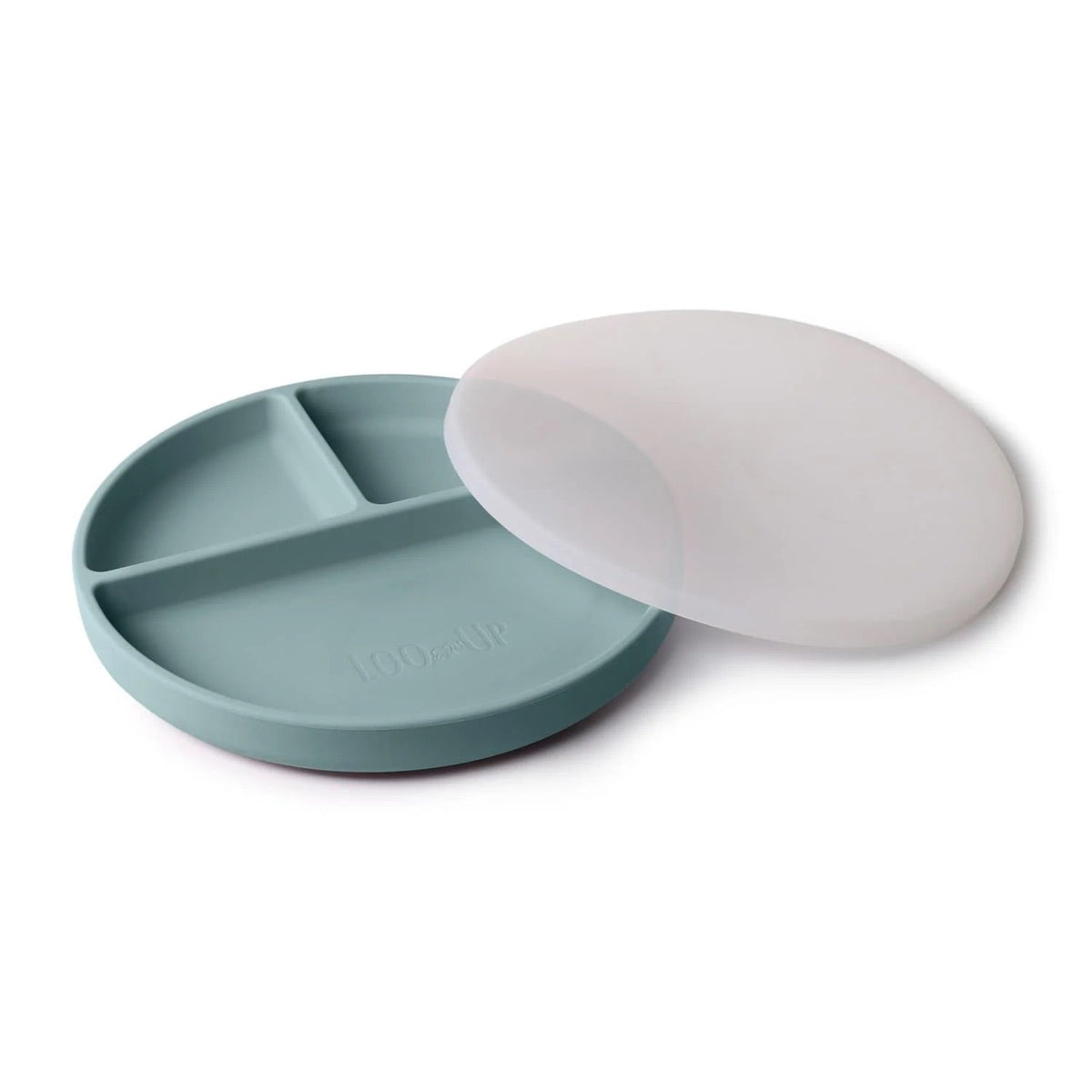 Assiette à compartiments - Loo.up - Bleu