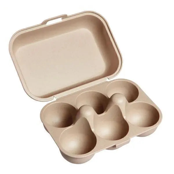 Boîte à oeuf en bioplastique - 6 oeufs / Beige
