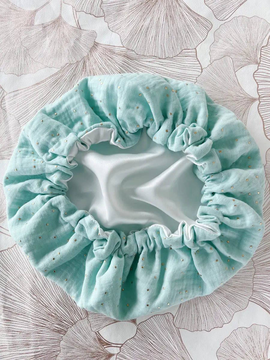 Bonnet de soin en soie - 9