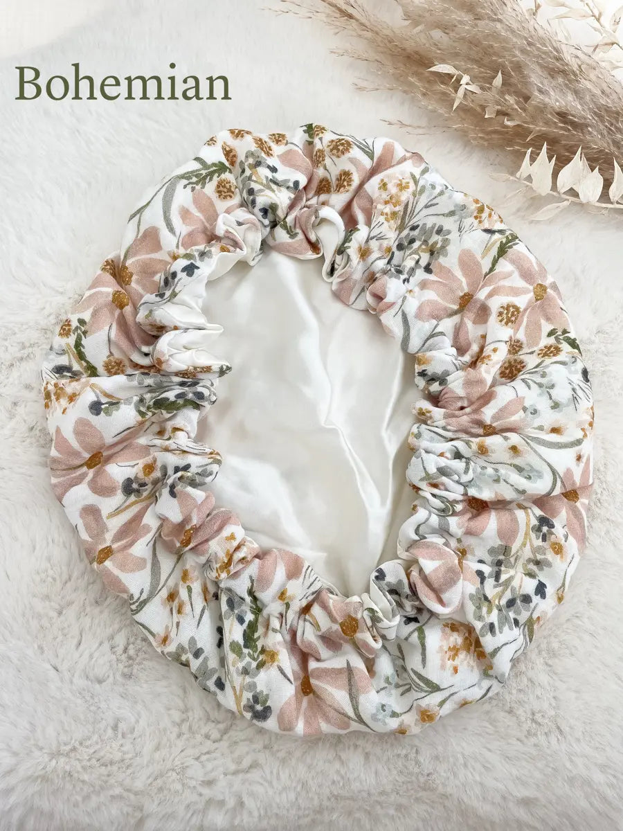 Bonnet de soin en soie - Bohemian
