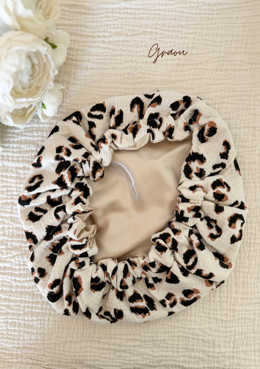 Bonnet de soin en satin - Graou