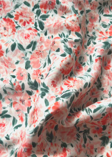 Viscose imprimée Marine - 1