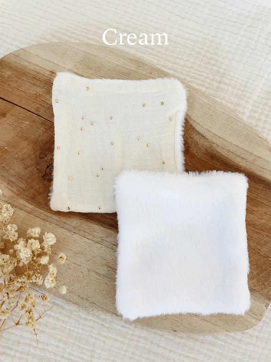 Coton lavable en tissu doudou - Cream