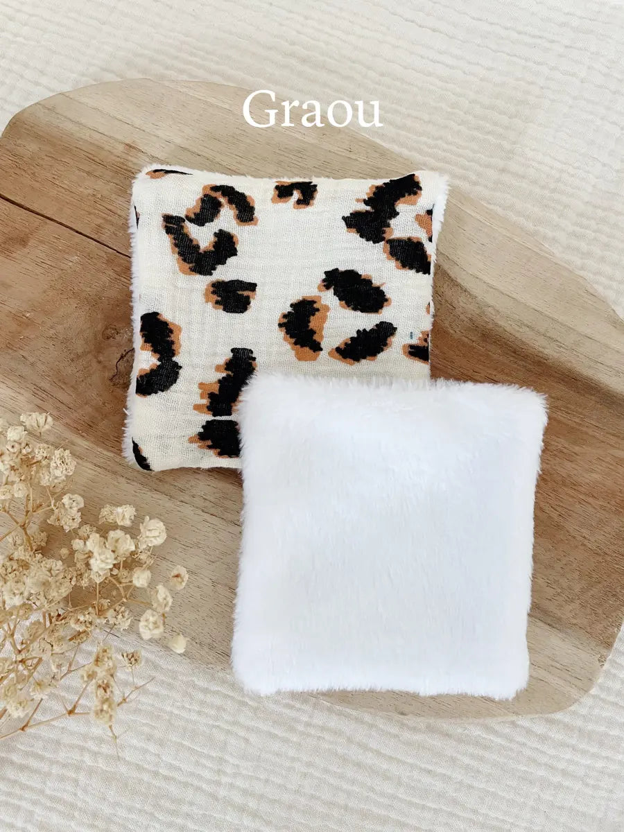 Coton lavable en tissu doudou - Graou