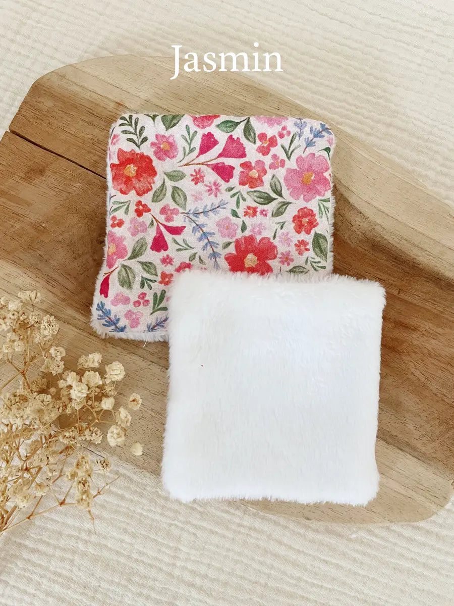 Coton lavable en tissu doudou - Jasmin