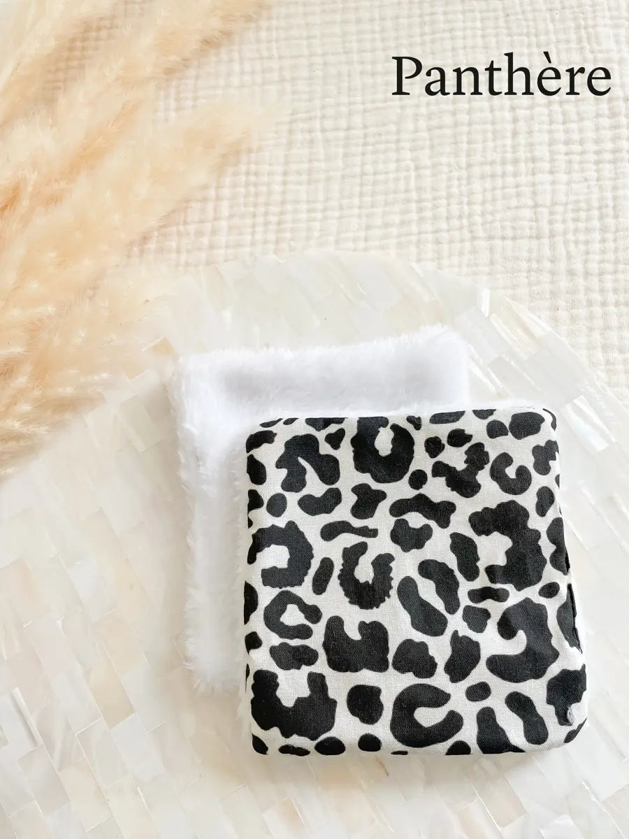 Coton lavable en tissu doudou - Panthère