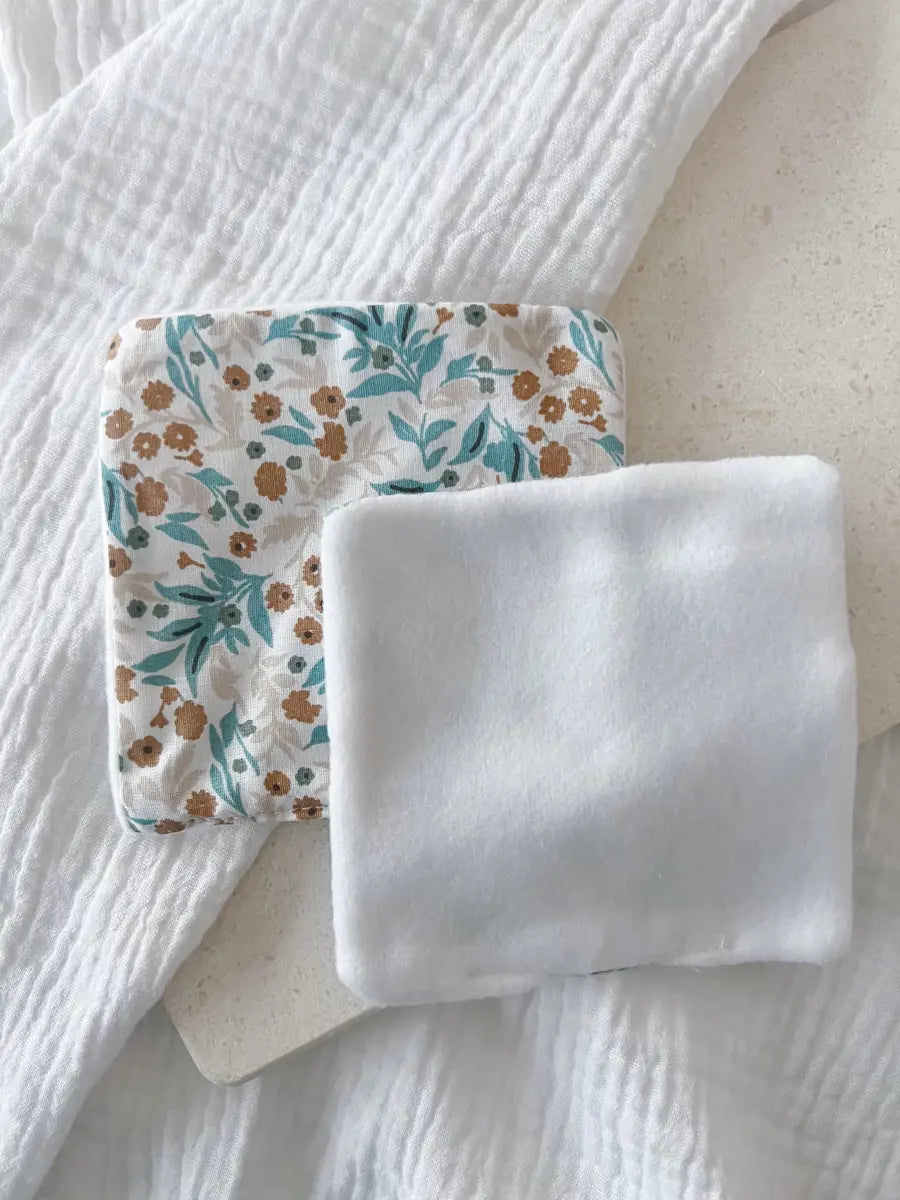 Coton lavable en tissu polaire - Blue spring