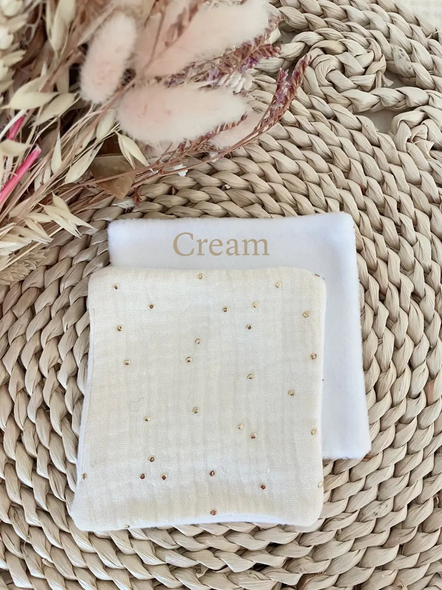 Coton lavable en tissu polaire - Cream