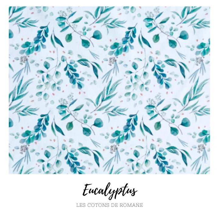 Coton lavable en tissu polaire - Eucalyptus