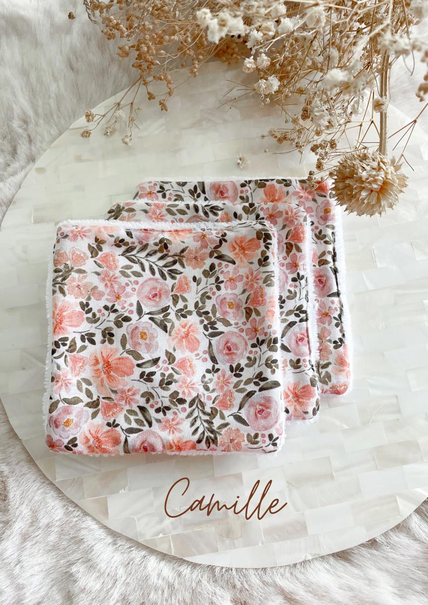 Coton lavable en éponge bambou - Camille
