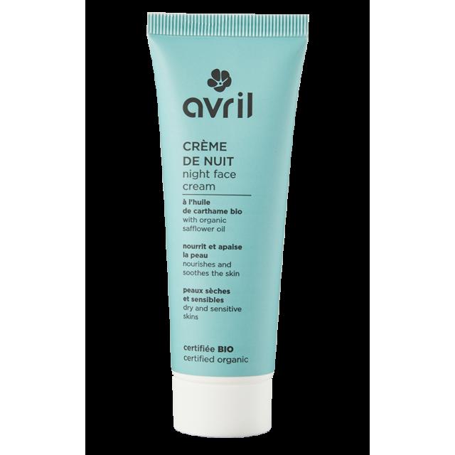 Crème de nuit bio - Avril - Les cotons de Romane : Produits d'hygiène réutilisables et lavables