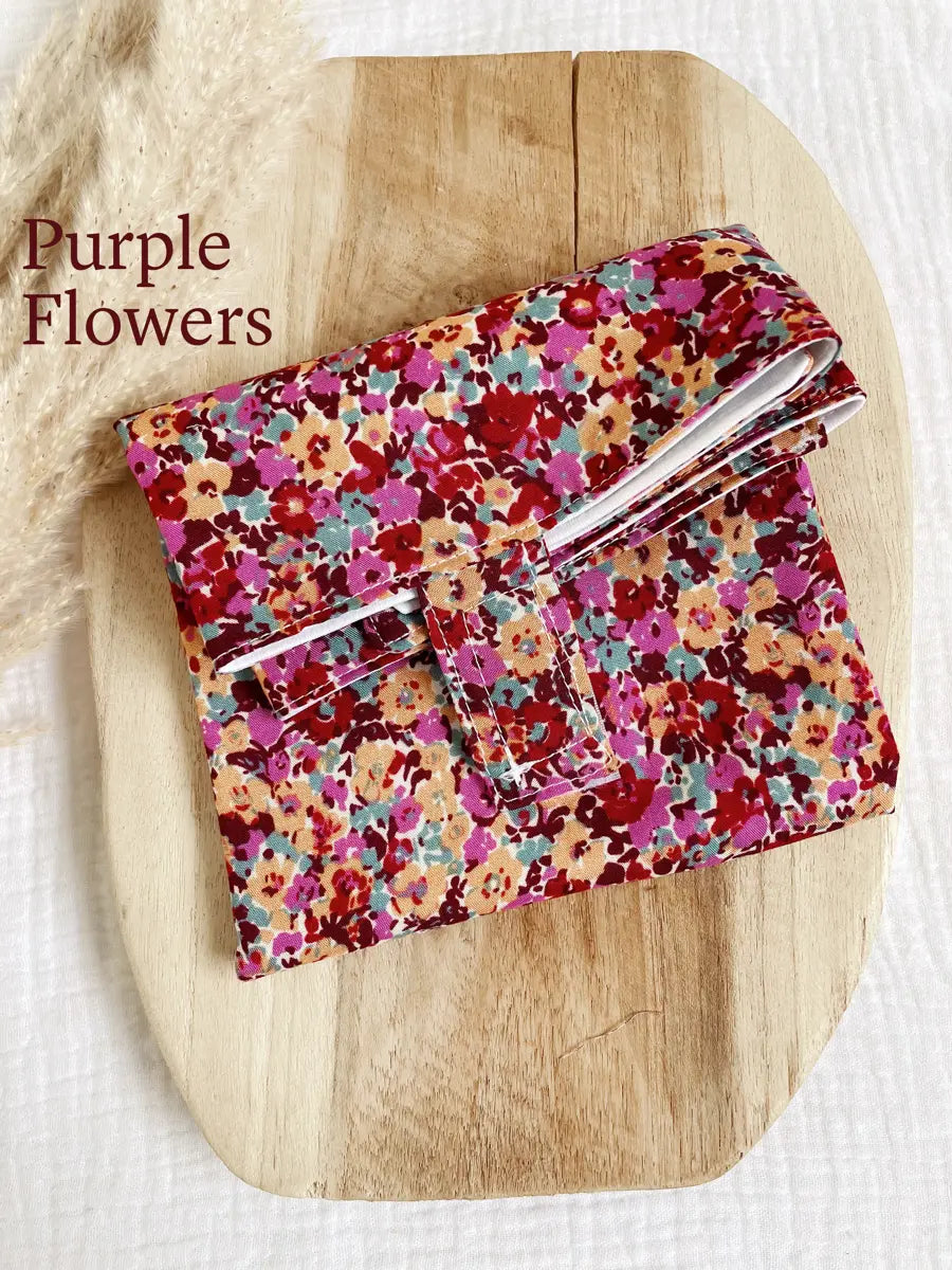 Pochette à sandwich, ou goûter - Purple flowers