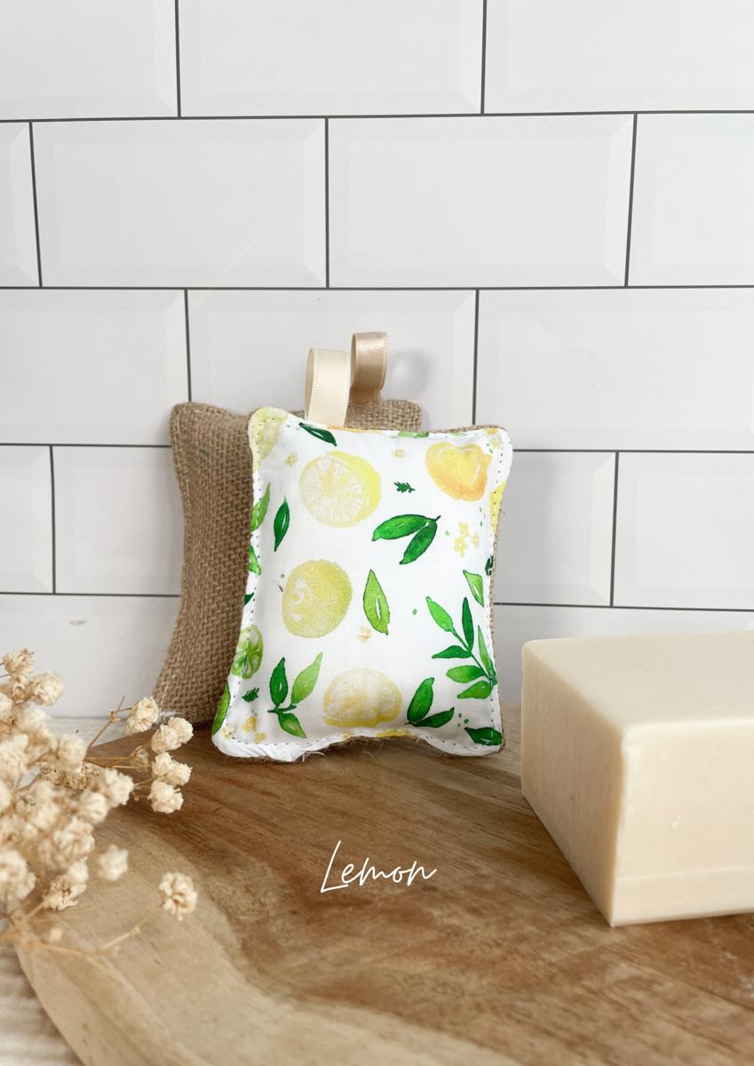 Eponge lavable TOILE DE JUTE - Lemon