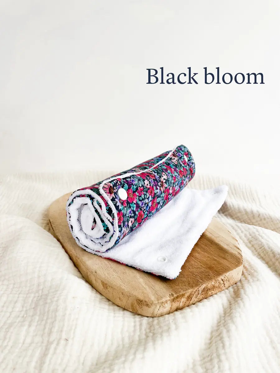 Essuie-tout lavable (5 feuilles) - Black bloom